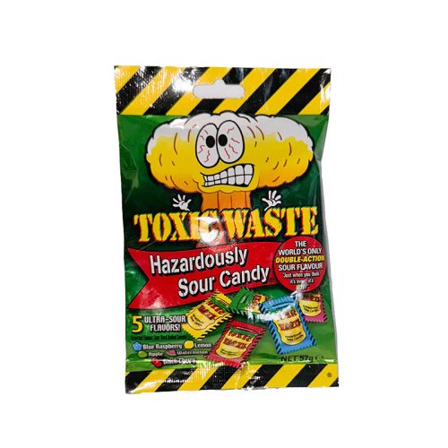 Toxic Waste hazardously sour candy-Veszedelmesen Savanyú Cukorka
