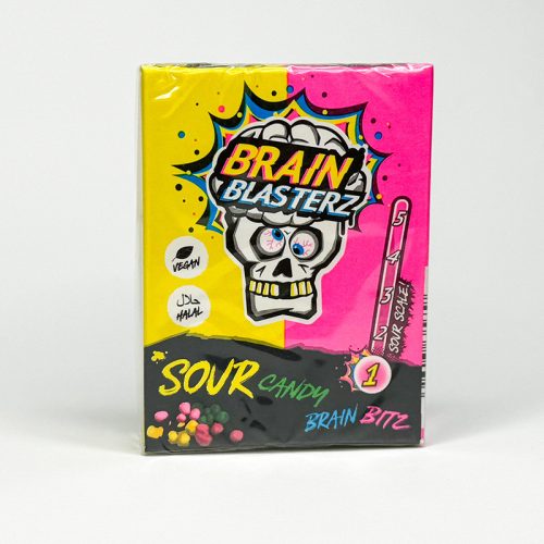 Brain Blasterz Sour Candy-Savanyú cukorka citrom és málna